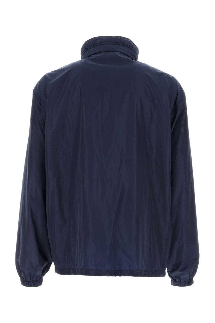 Navy Blue Solid Jacket 2