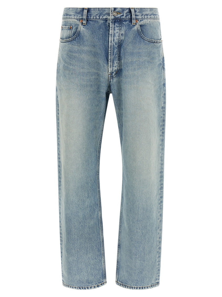 Light Blue Mid Rise Jeans 1