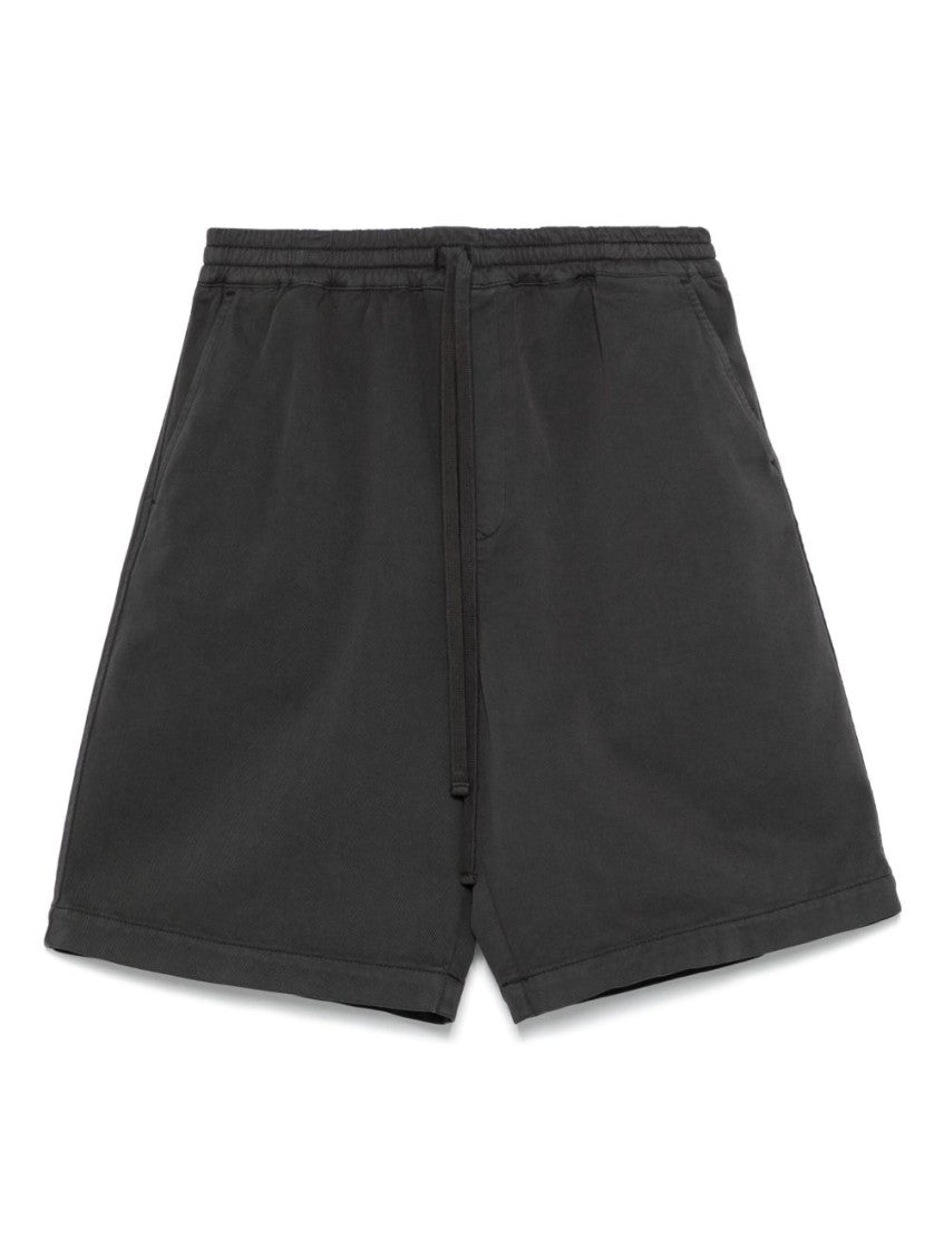 Dark Grey Solid Shorts 1