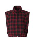 Multicolor Plaid Mock Collar Jacket 1