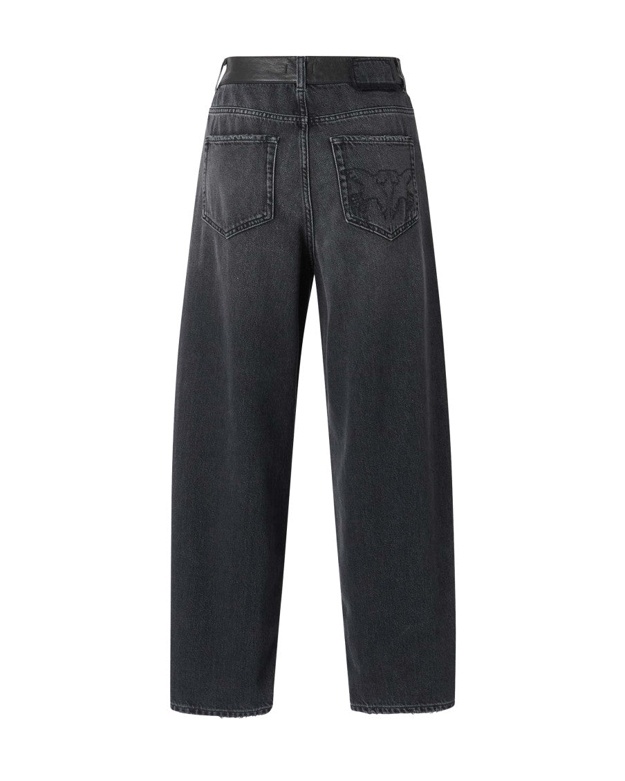 Black Relaxed High Rise Jeans 2