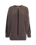 Brown Crew Neck Sweater 1
