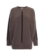 Brown Crew Neck Sweater 1