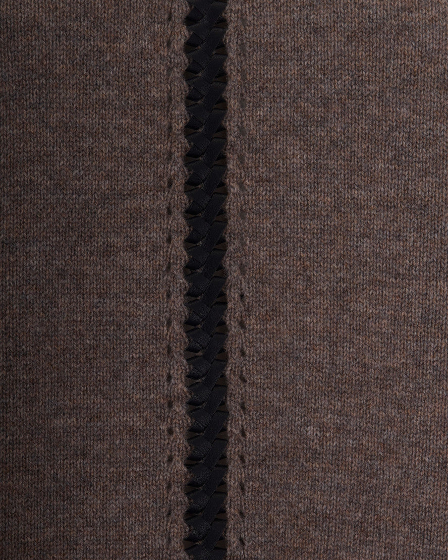 Brown Crew Neck Sweater 3