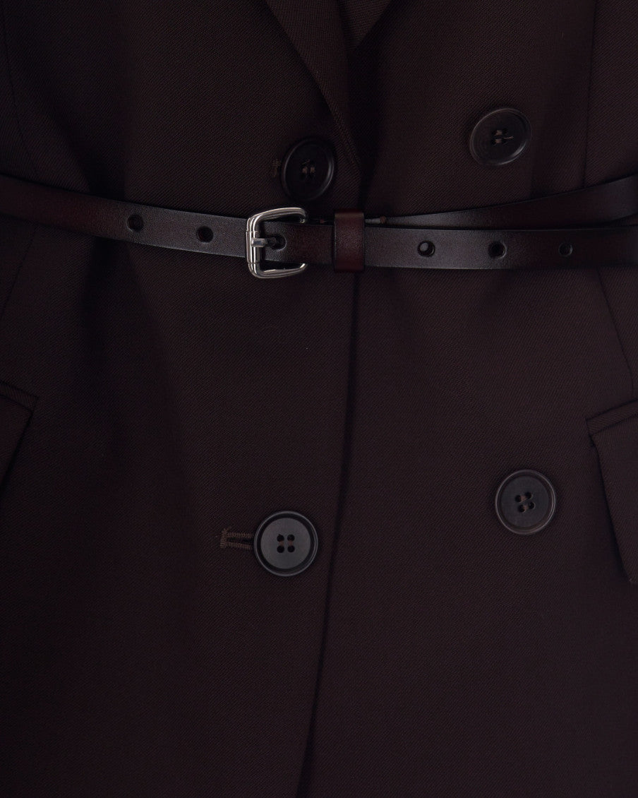 Dark Brown Notched Lapel Jacket 3