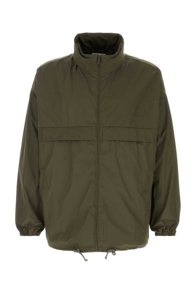 Khaki Mock Collar Jacket 1