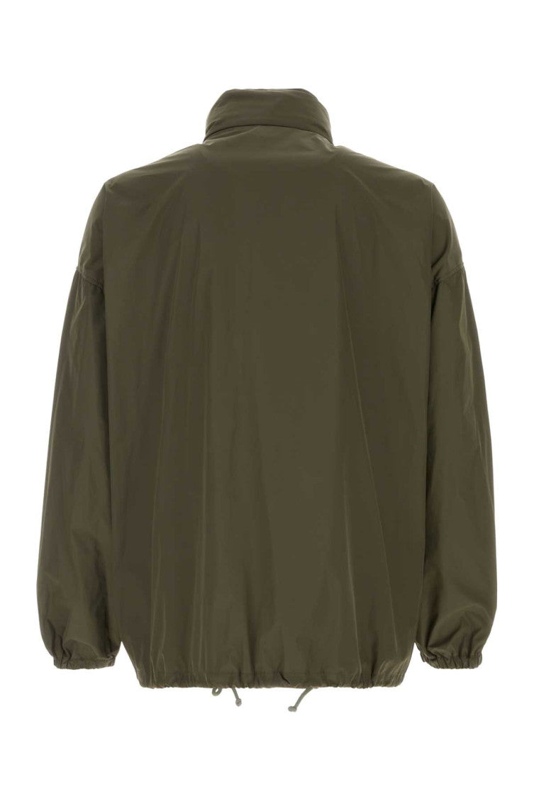 Khaki Mock Collar Jacket 2
