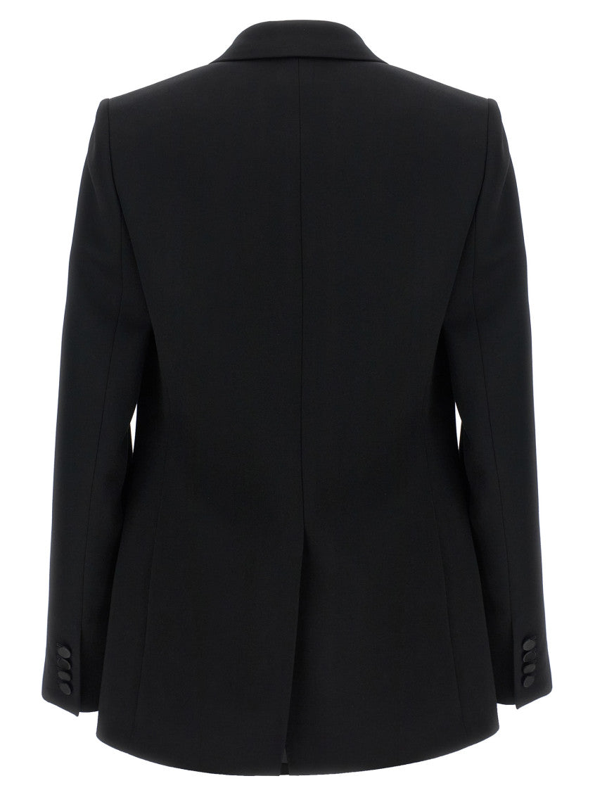 Black Notched Lapel Blazer 2