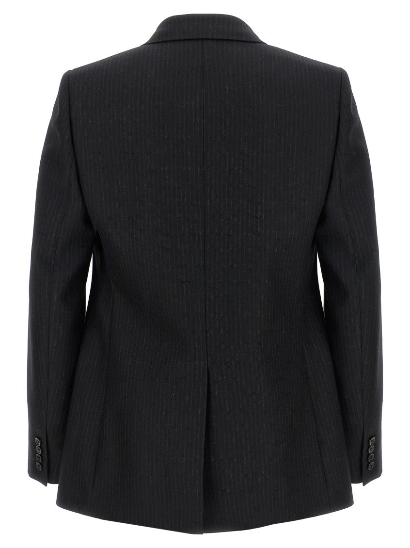 Black Notched Lapel Blazer 2