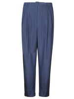 Navy Blue Pleated Pants 1