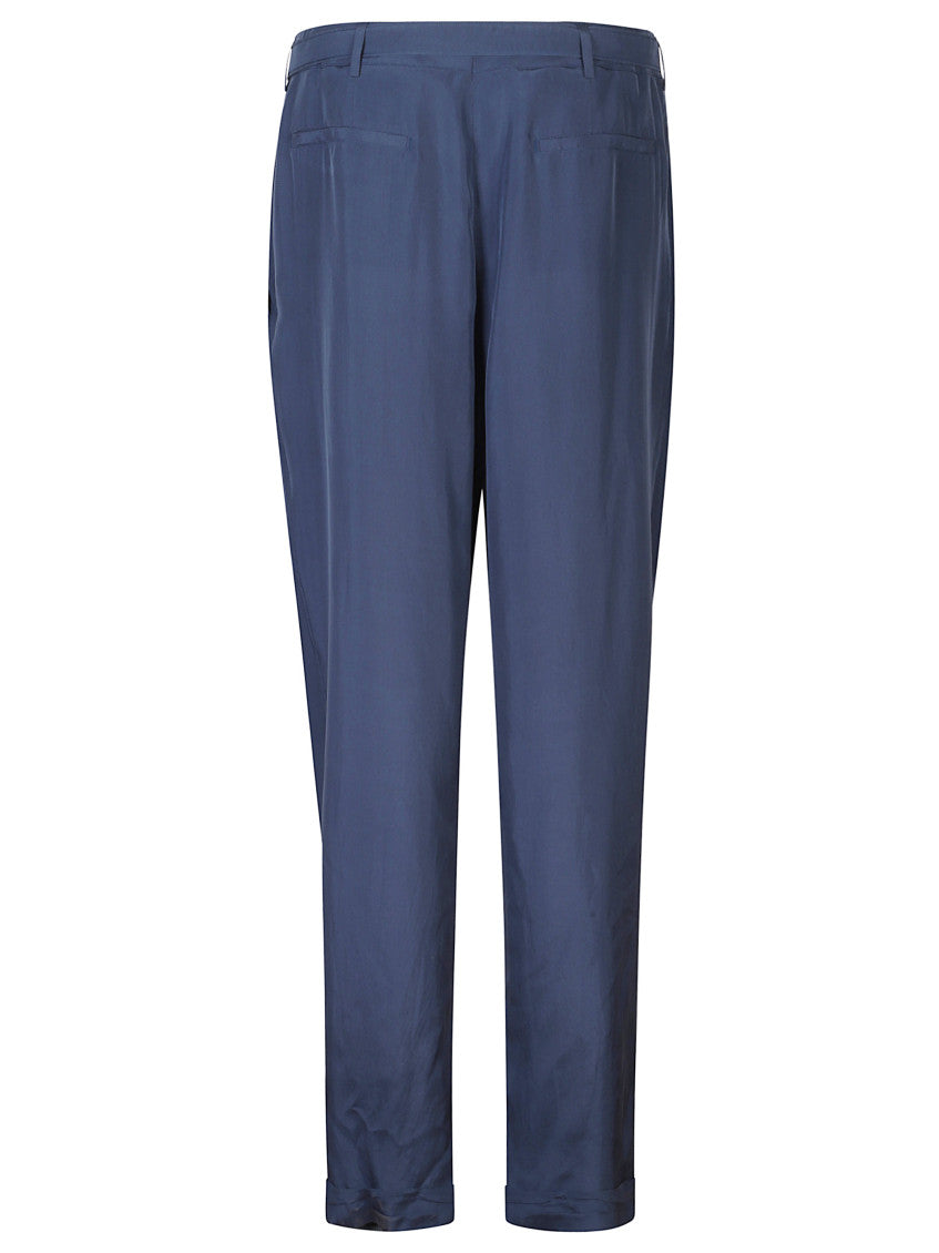 Navy Blue Pleated Pants 2