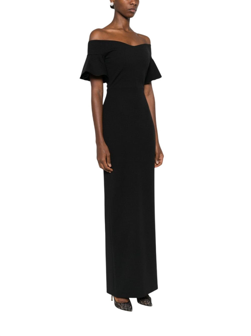 Black Off-shoulder Maxi Dress 4