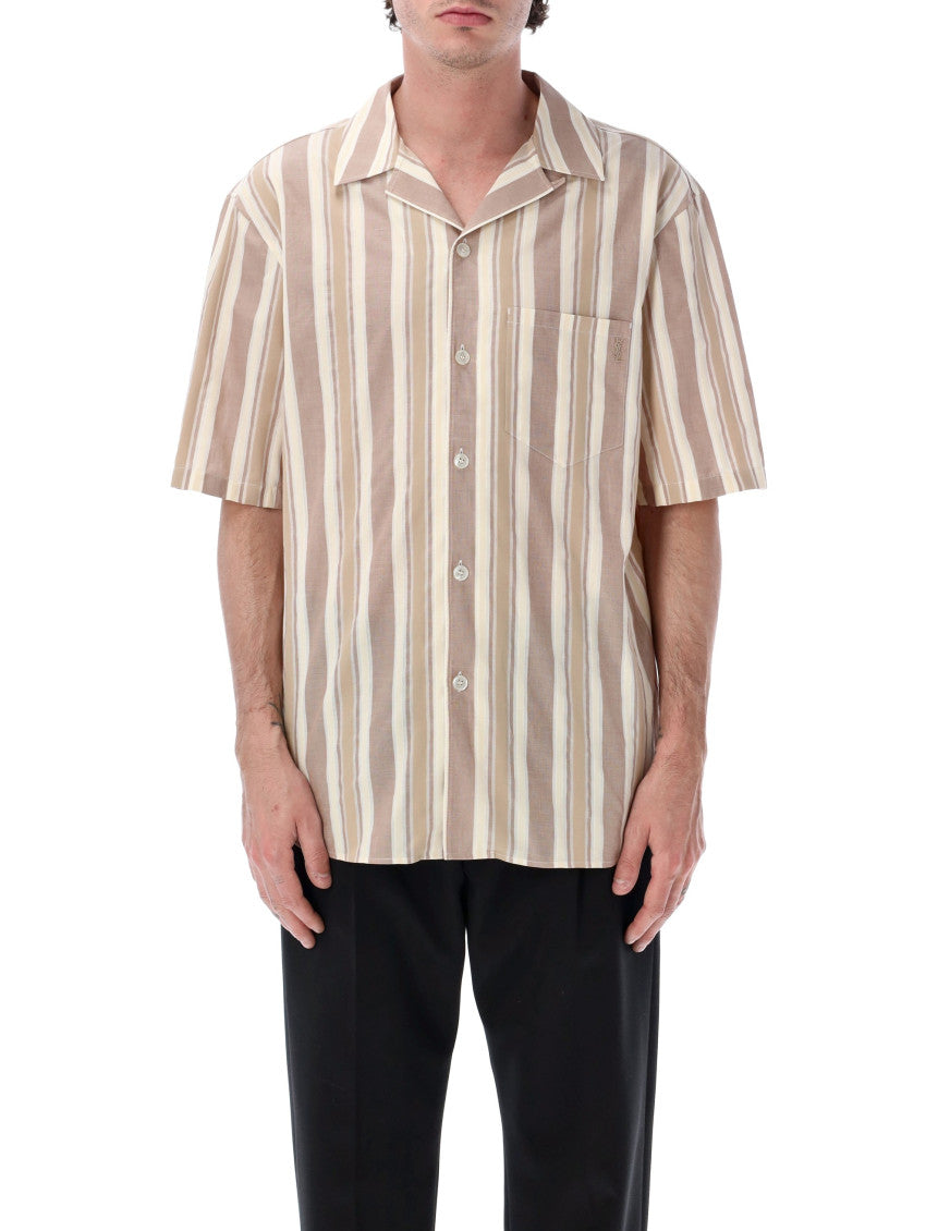 Beige Relaxed Stripes Shirt 1