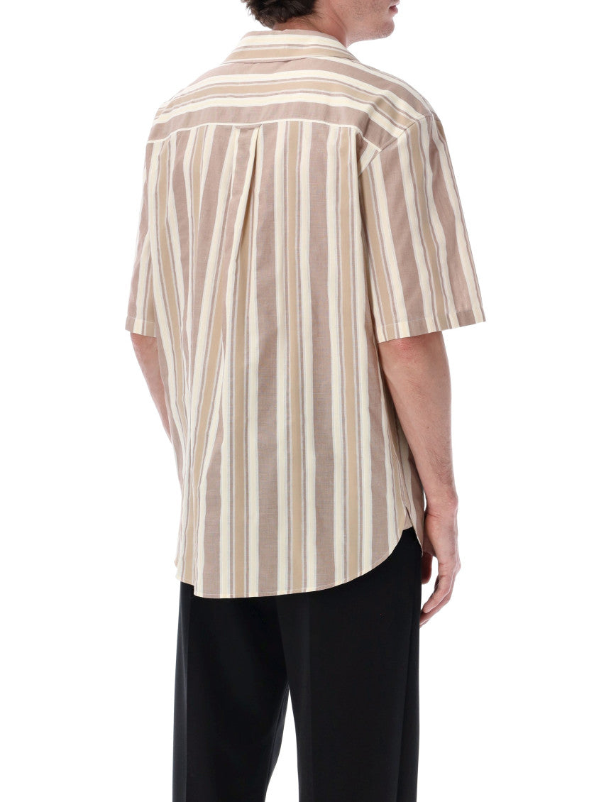 Beige Relaxed Stripes Shirt 2