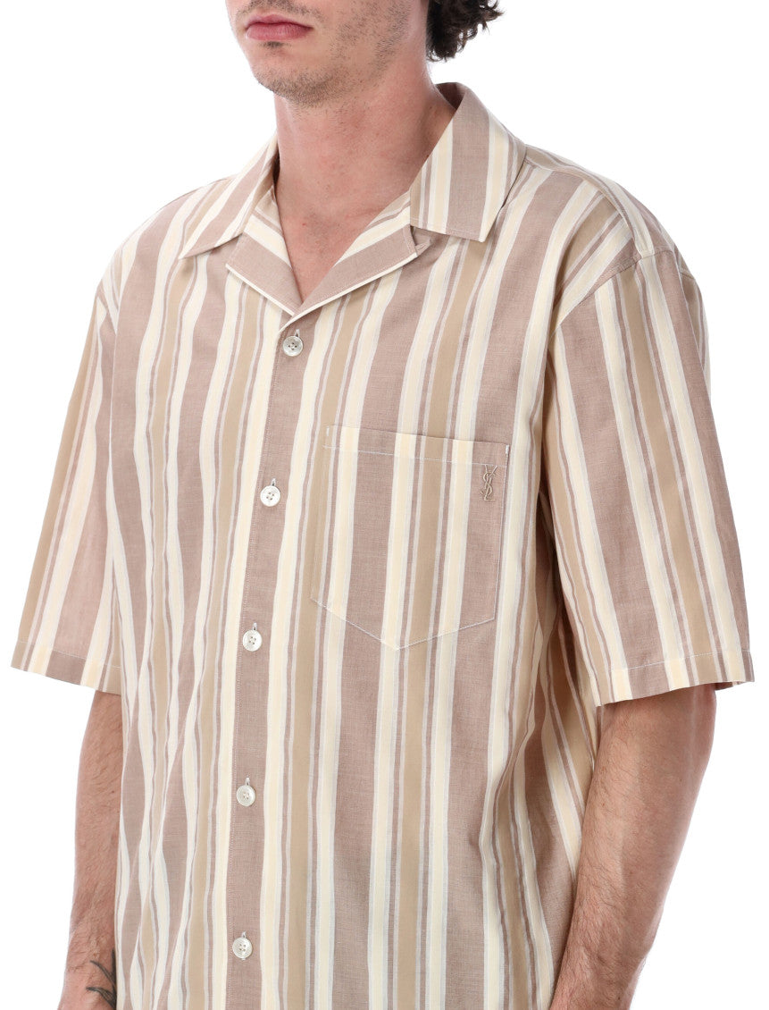 Beige Relaxed Stripes Shirt 3