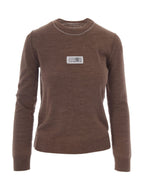 Light Brown Round Neck Sweatshirt 1