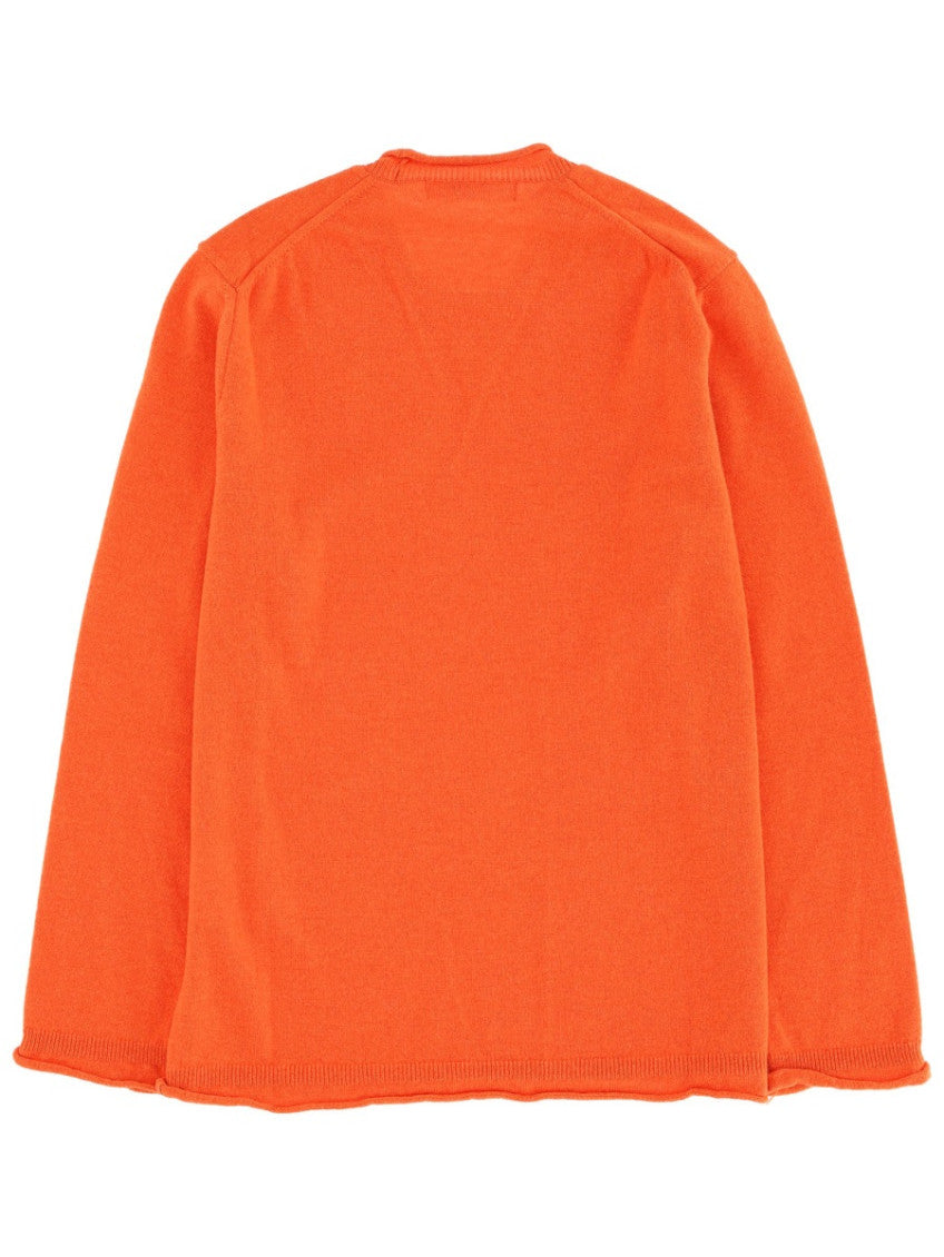 Orange Crew Neck Sweater 2
