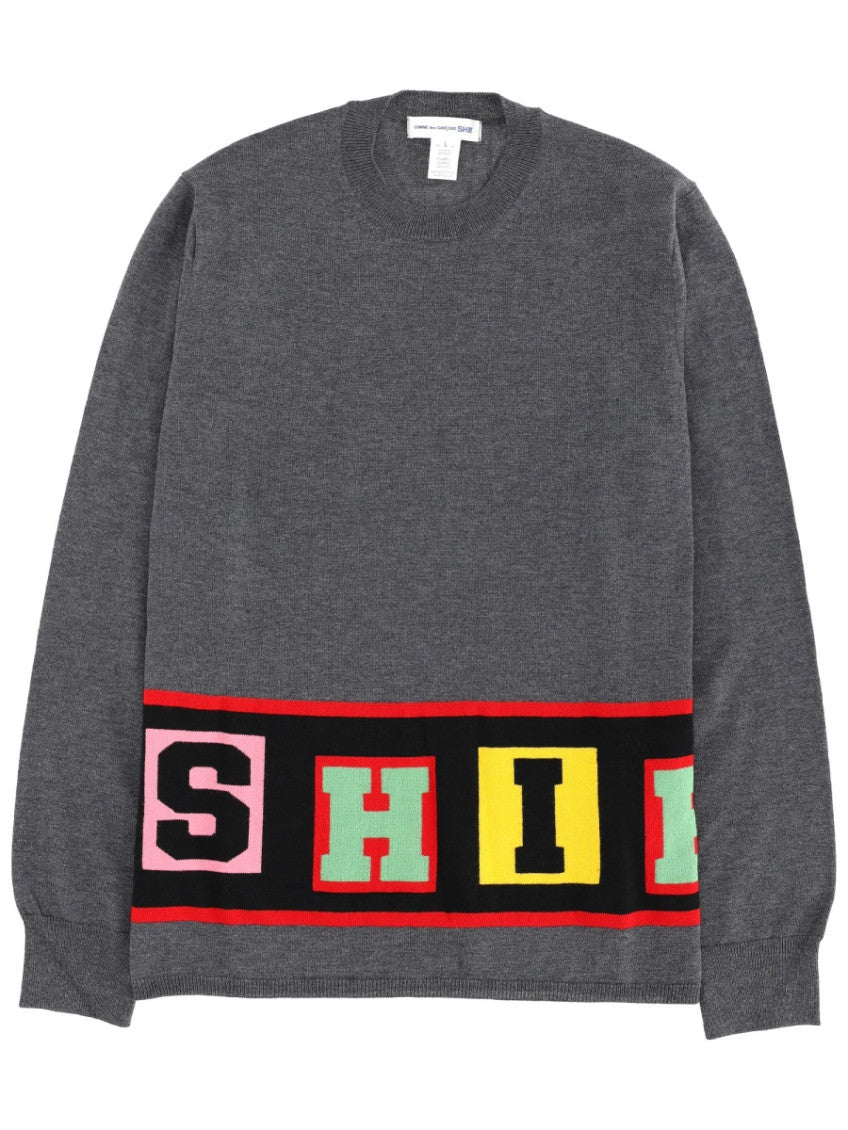 Grey Crew Neck Sweater 1