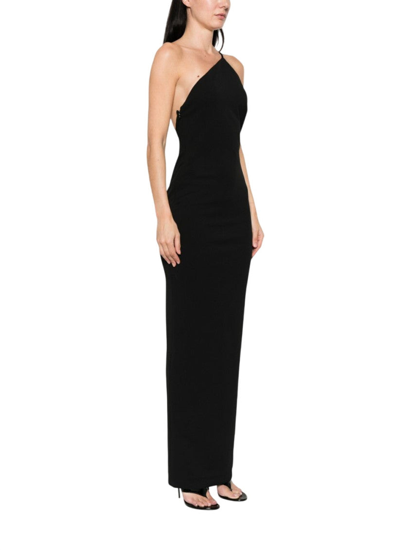 Black One-Shoulder Maxi Dress 2