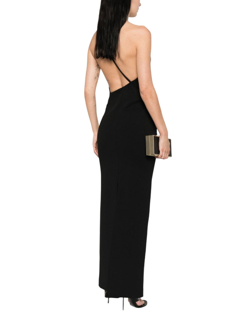 Black One-Shoulder Maxi Dress 3
