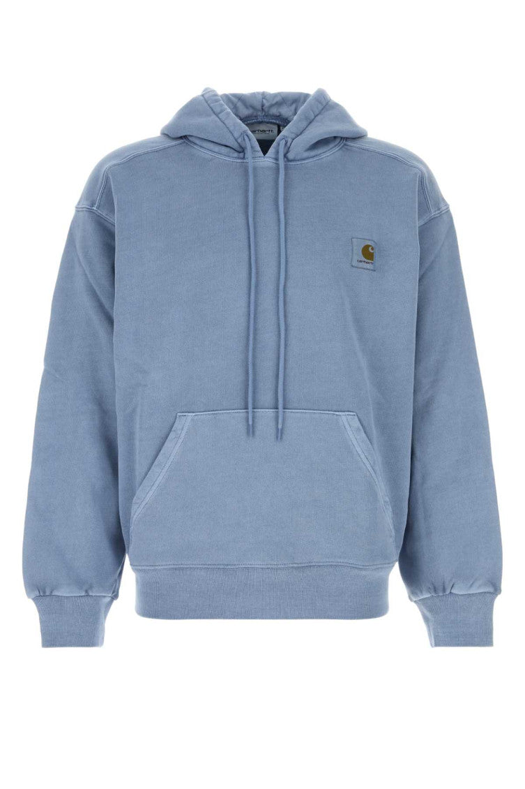 Blue Relaxed Logo Hoodie 1