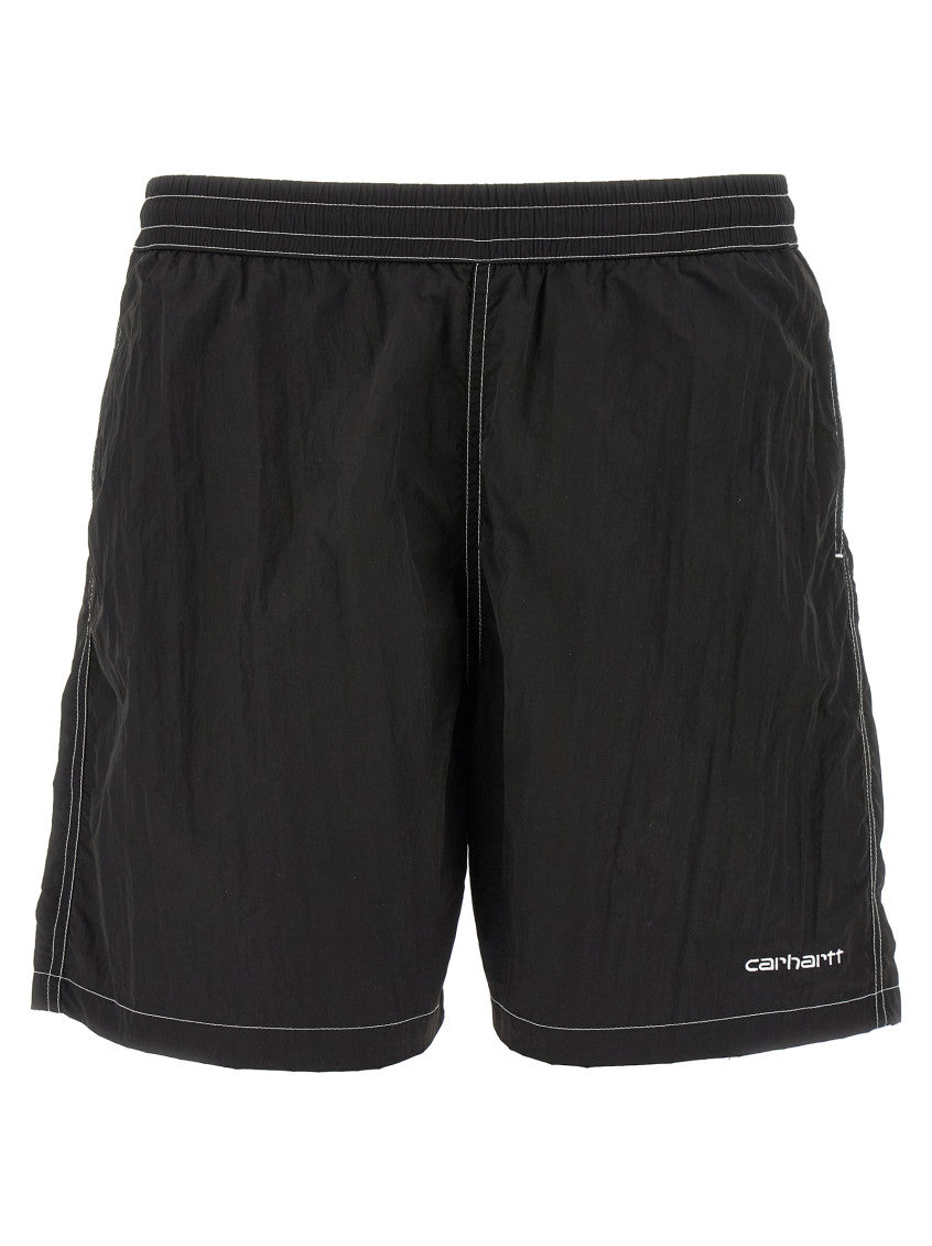 Black Logo Swim Shorts 1