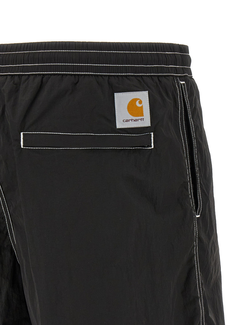 Black Logo Swim Shorts 4