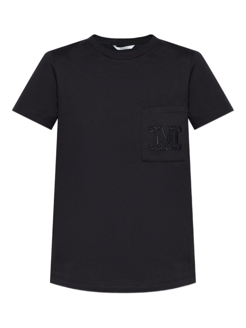 Black Logo Cotton T-shirt 1
