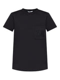 Black Logo Cotton T-shirt 1