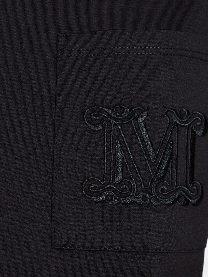 Black Logo Cotton T-shirt 3