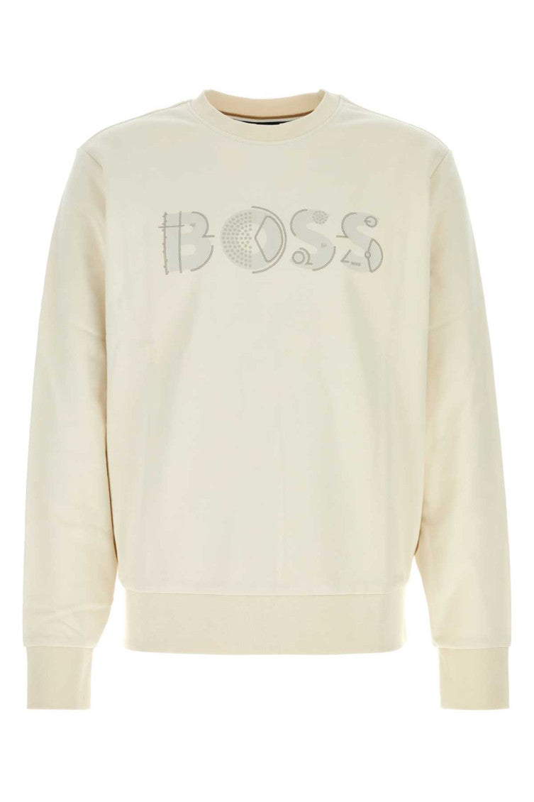 Off White Crew Neck Sweatshirt 1
