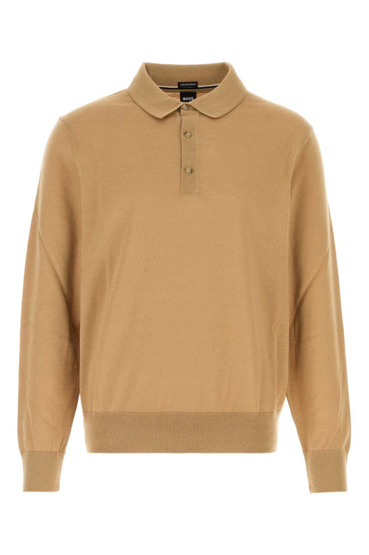 Light Brown Polo Sweater 1