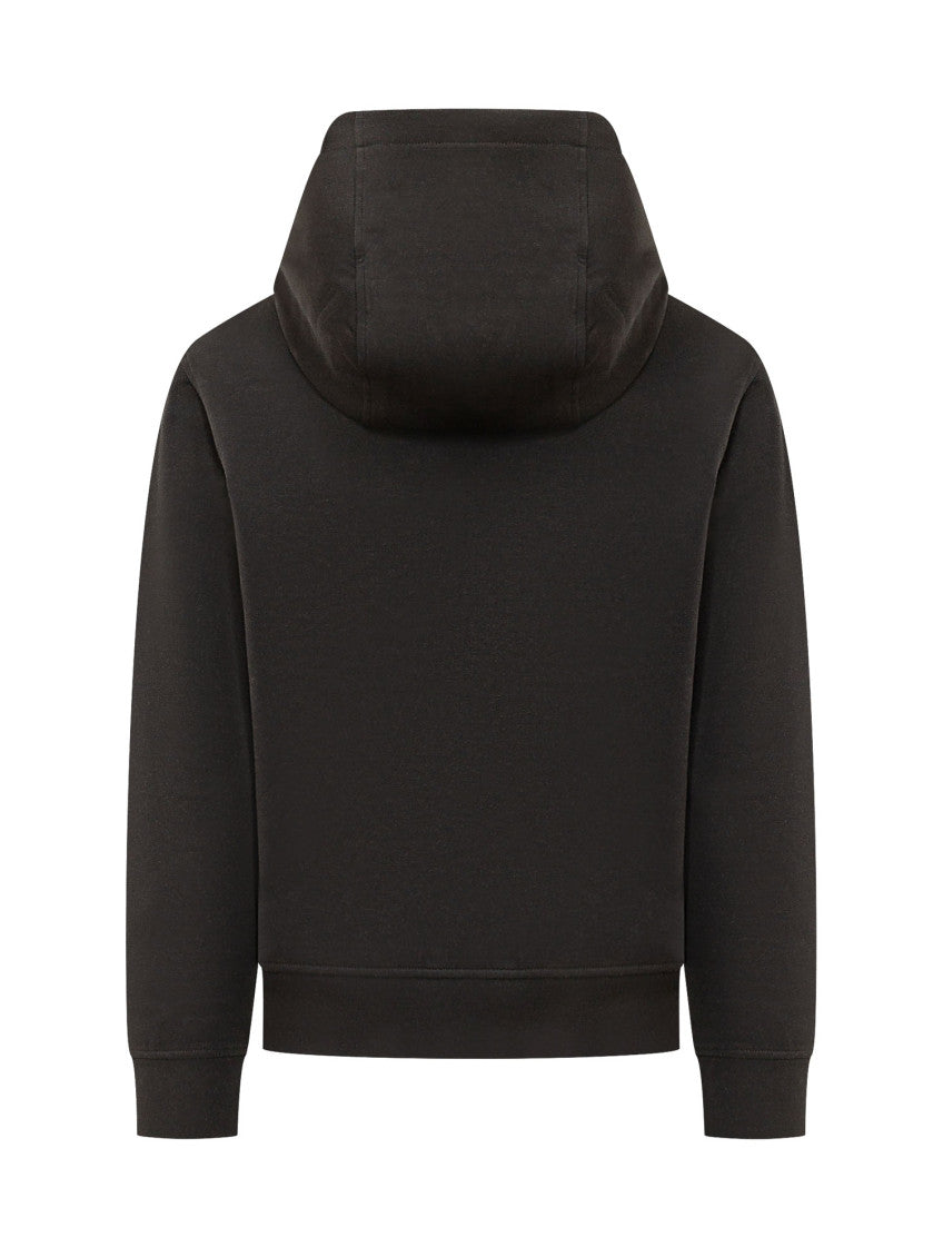 Black Logo Regular Hoodie 2