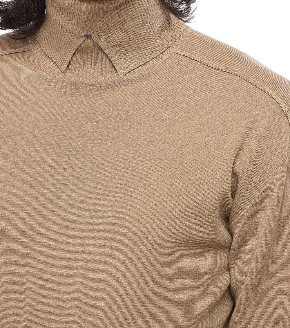 Beige Turtle Neck Sweater 3