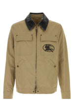 Beige Shirt Collar Jacket 1