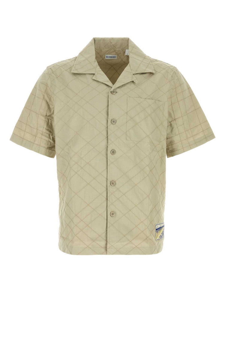 Light Beige Check Shirt 1