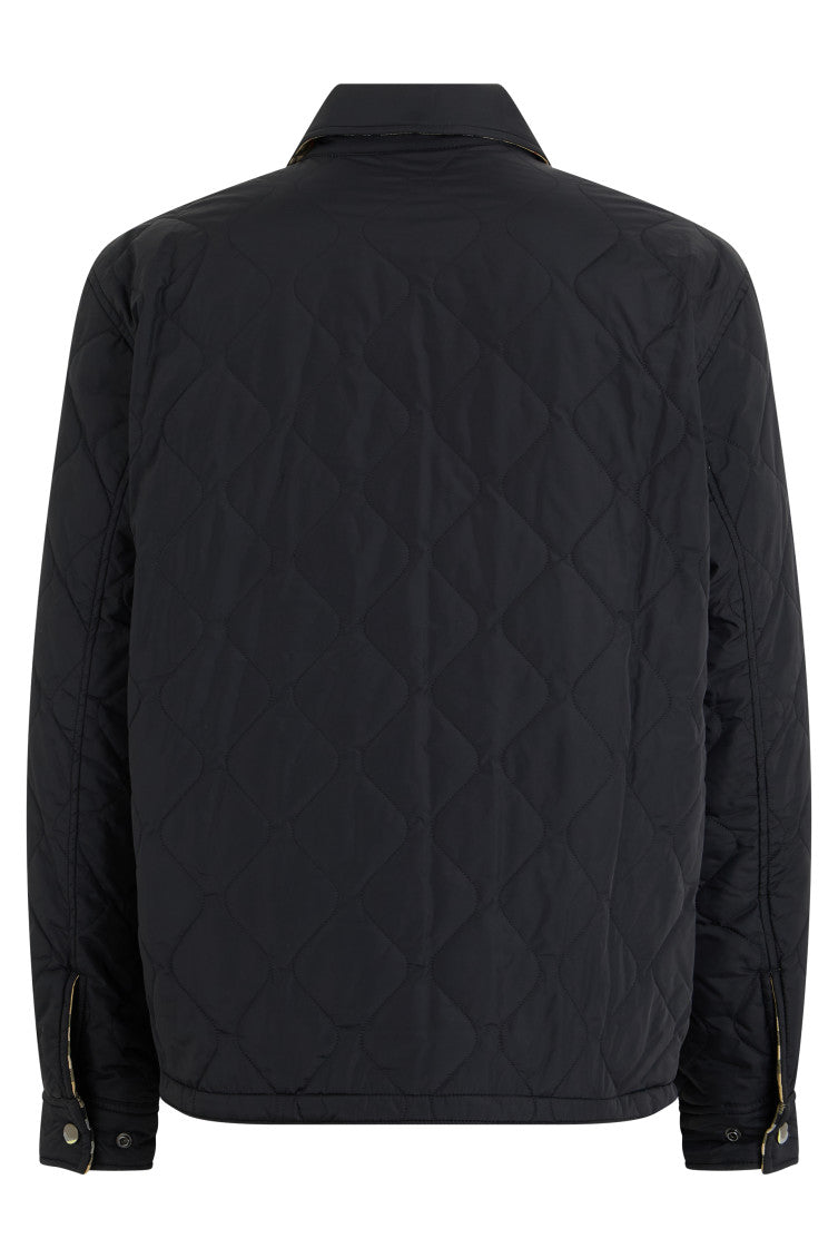 Dark Navy Quilted Jacket 2