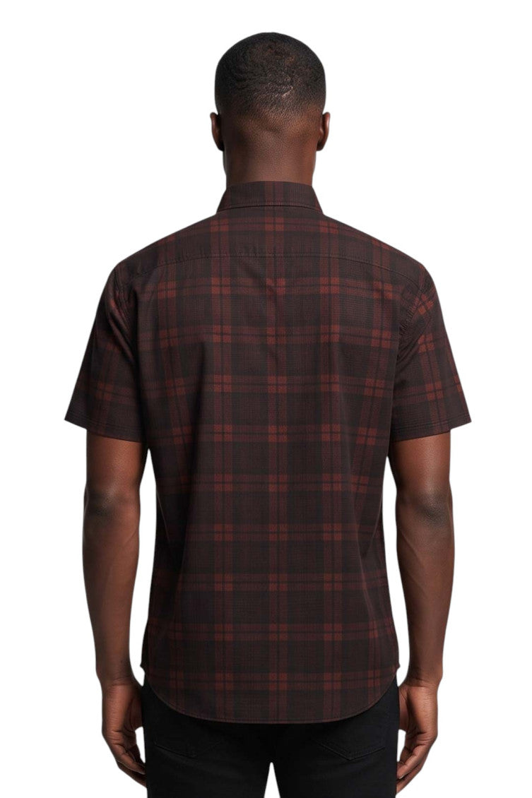 Red Regular Check Shirt 2