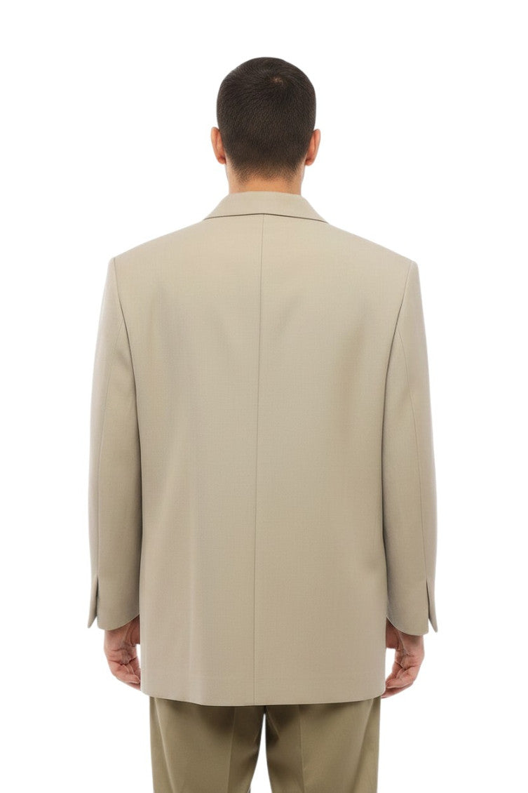 Beige Double Breasted Blazer 2