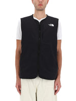 Black Logo Sleeveless Jacket 1