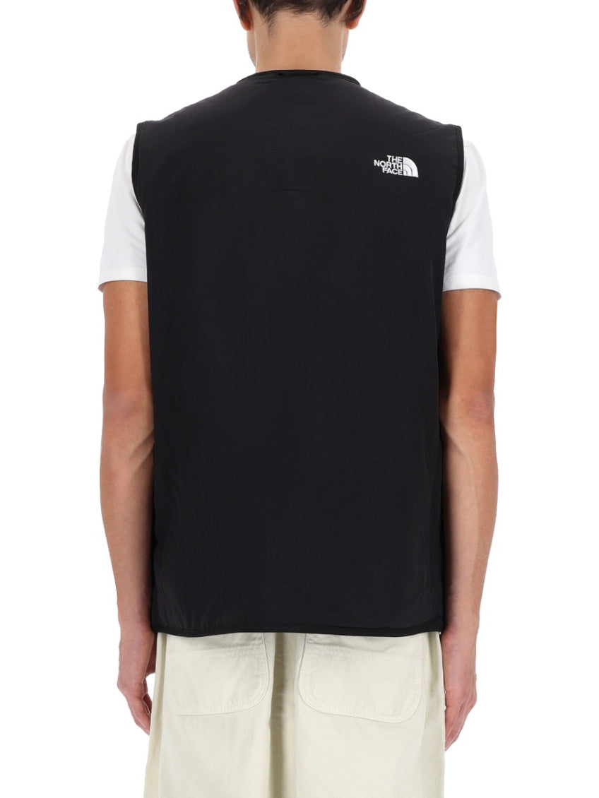 Black Logo Sleeveless Jacket 2