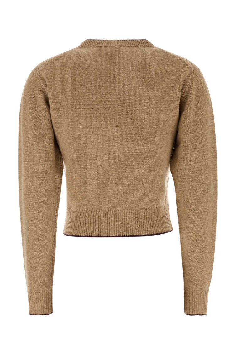 Brown Logo Round Neck Sweater 2