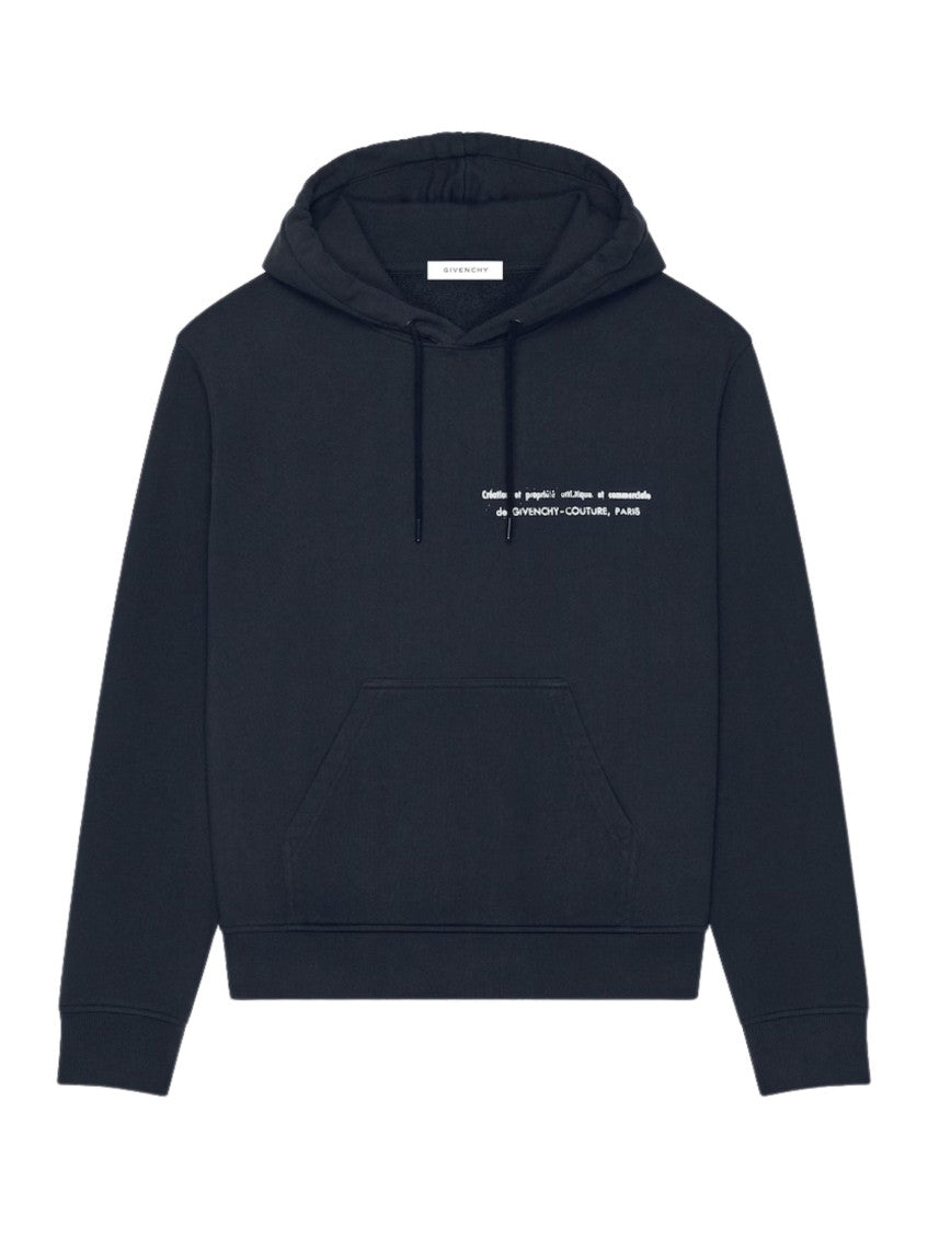 Navy Blue Logo Hoodie 1