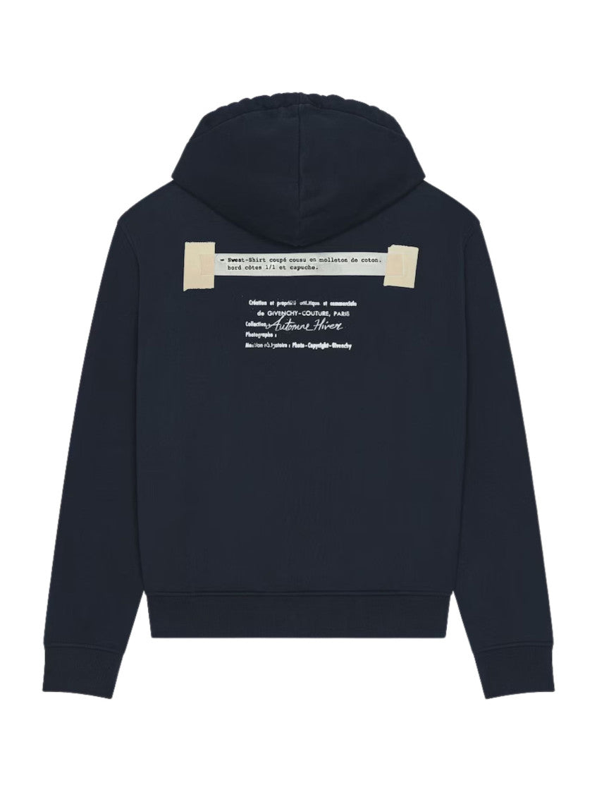 Navy Blue Logo Hoodie 2