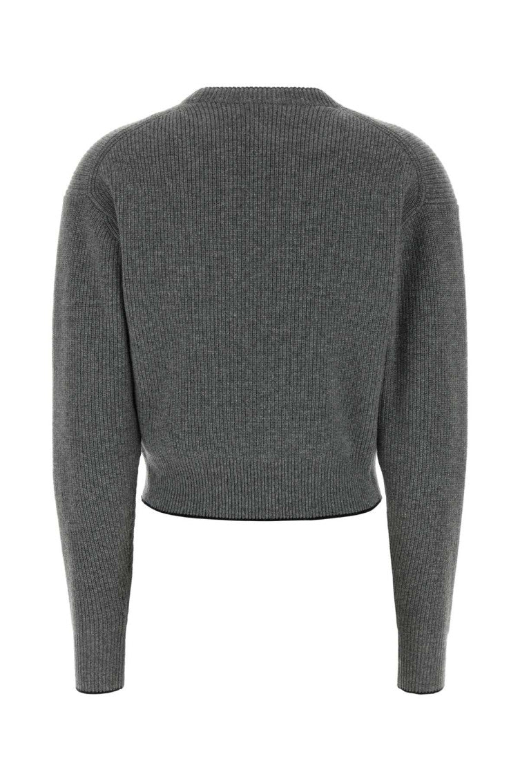 Grey Logo Crew Neck Sweater 2