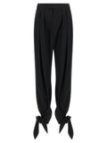 Black Tapered Pleated Pants 1