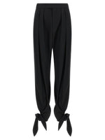 Black Tapered Pleated Pants 1