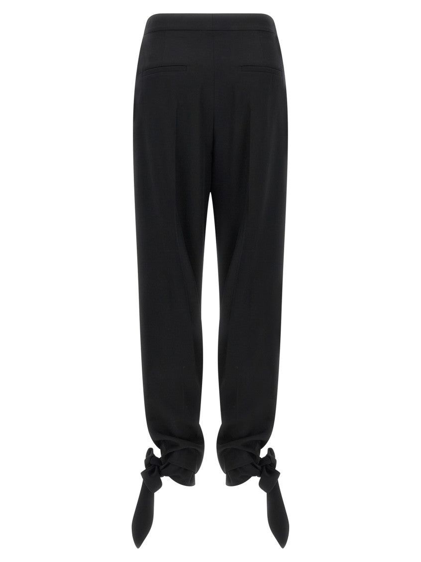 Black Tapered Pleated Pants 2