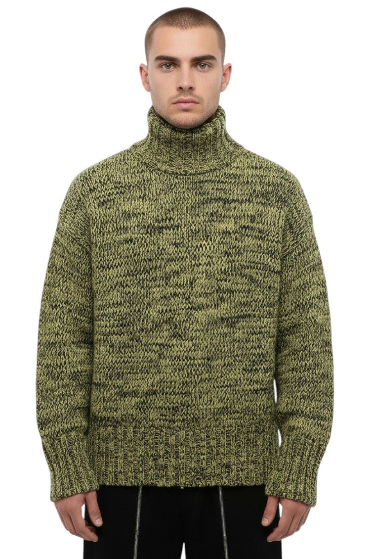 Green Turtle Neck Sweater 1