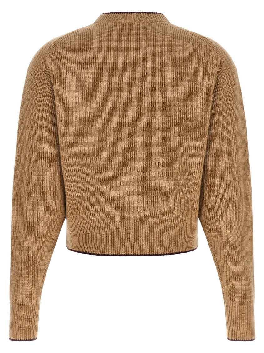 Brown Logo Crew Neck Sweater 2